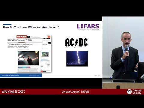 Cyber Extortion - Presentation at NYMJCSC by LIFARS CEO Ondrej Krehel  (Credit: Internet Society)