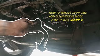 How to remove crankcase and clean engine block STAREX (STEP BY STEP)   PART 1