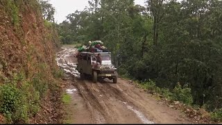 Taxi service to mountain village, Myanmar