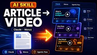 Turn Any Article Into Short AI Videos With This Claude Skill | Full Setup + Demo