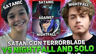 11114 MMR GAME! SATANIC vs NIGHTFALL and SOLO | TERRORBLADE by SATANIC DOTA 2!