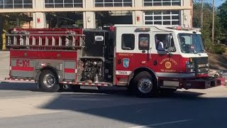 Baltimore County Fire Department Engine 101 Responding to a medical