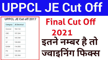 UPPCL JE ANSWER KEY 2021 | UPPCL JE Cut Off 2021 | UPPCL JE Final Cut Off 2021