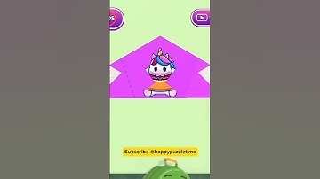 LEVEL 163 - Paper Fold Picture Puzzle | HAPPY PUZZLE TIME #puzzle #mobilegame #puzzlegame