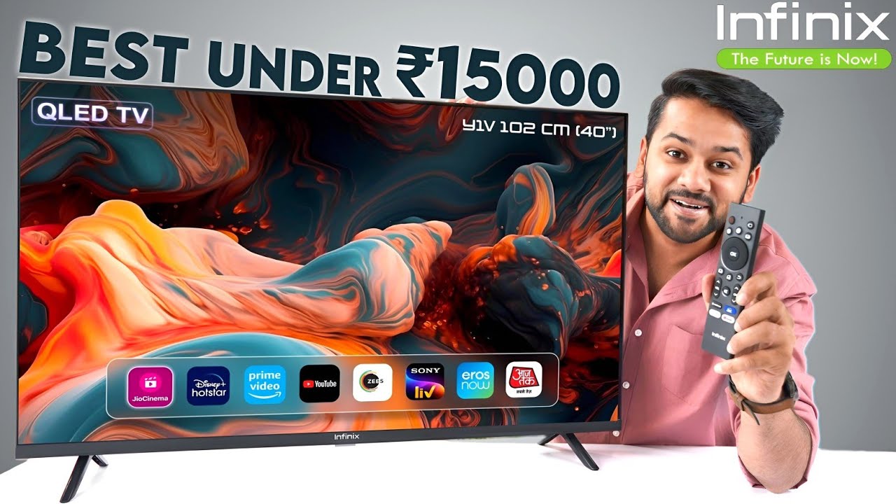 Best QLED Tv Under 15000 is Shocking 😮 | Infinix 40Y1V Smart Tv Review