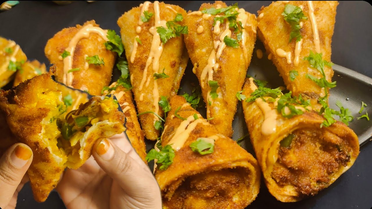 Ramzaan special Ep:4 "Crispy chicken, cheese pizza cone"| crispy✨ | iftar special unique style