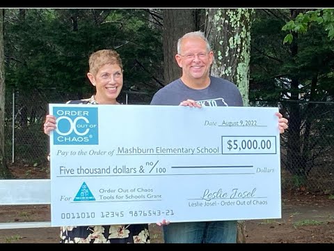 Order Out of Chaos presents $5000 grant to Mashburn Elementary School in Forsyth County, GA