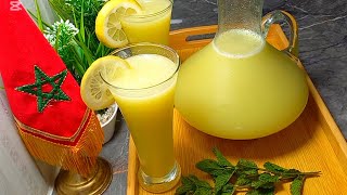 عصير صيفي منعش بالحامض و الزنجبيل و النعناع🌱 كيبرد فهاد الحرارة ماتشبعووش منو 😋🍋🇲🇦