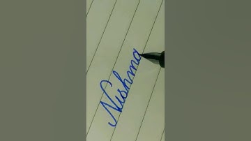 nishma name in style with fountain pen 🖋️ #short #viral #handwriting #penmanship #writing #writing