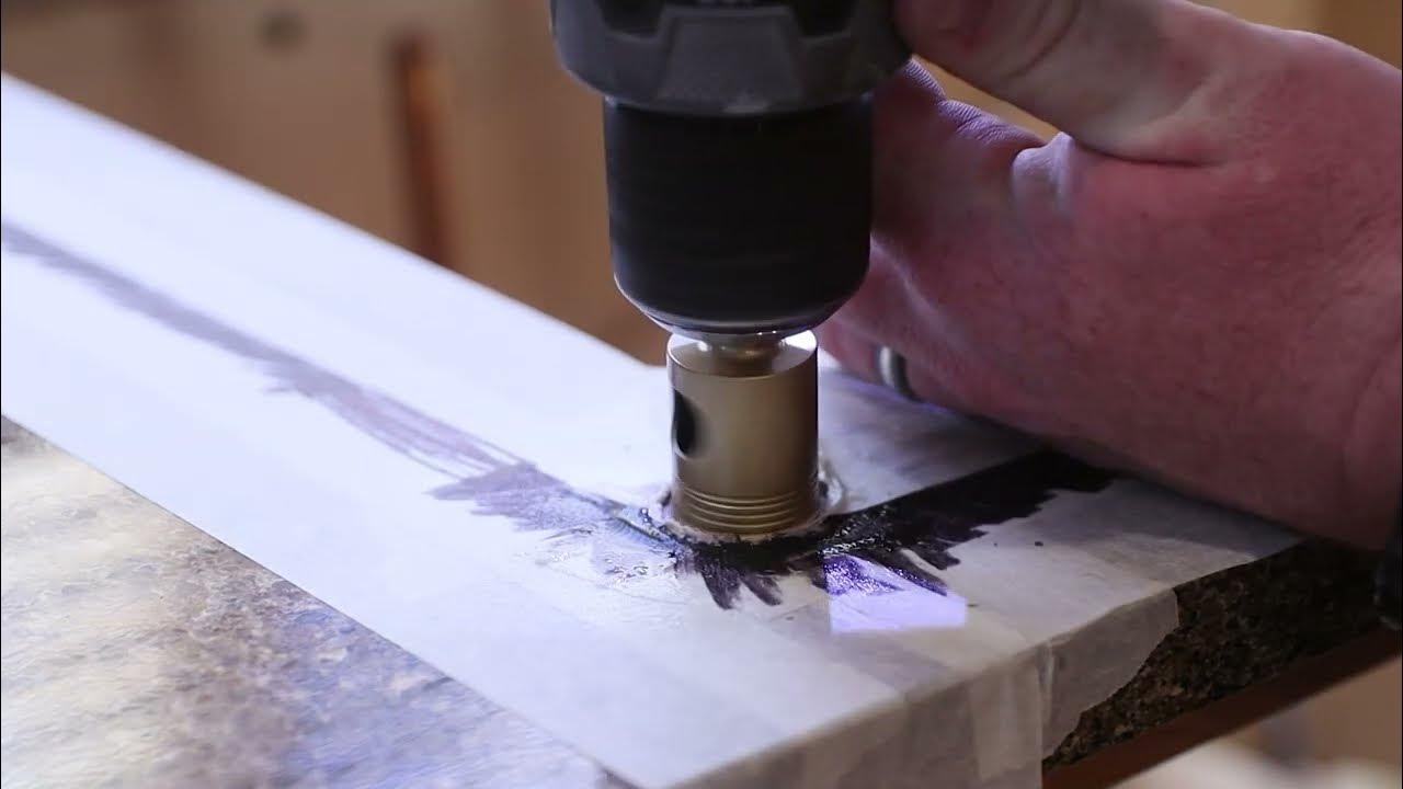 How to cut granite countertops at home. YouTube