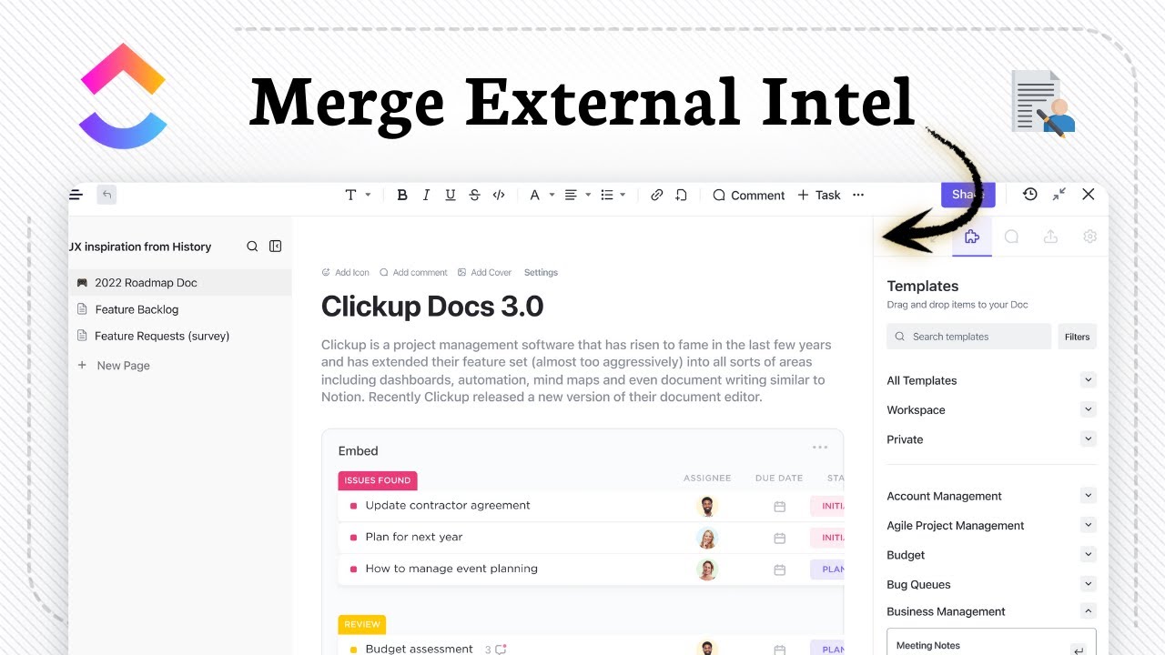 How to import Document in ClickUp (External Sync)