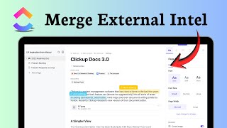 How to import Document in ClickUp (External Sync)