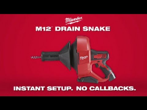 MILWAUKEE® - DÉBOUCHEUR À SPIRALE M12™ BDC6-0C 12 V ⌀ 6 - AVEC SEAU 