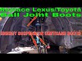 How to Replace Ball Joint Rubber Boots | Lexus IS300/GS300/SC300 | Urethane Upgrade