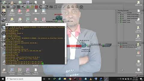 How to configure generic routing encapsulation using GNS3 (GRE)