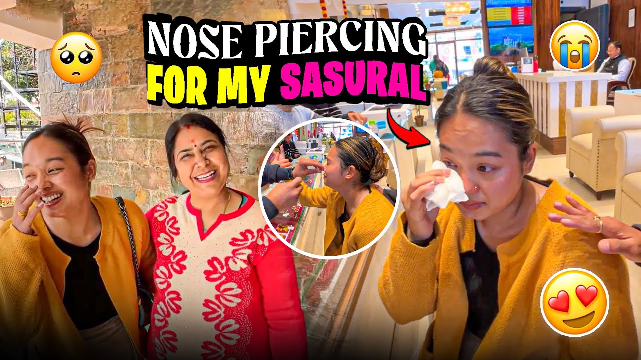 Garhwali Bahu Banne Ka Pehla Step🥹 Nose Piercing + In-Laws Reaction!😱❤️ | Alisha Thapa