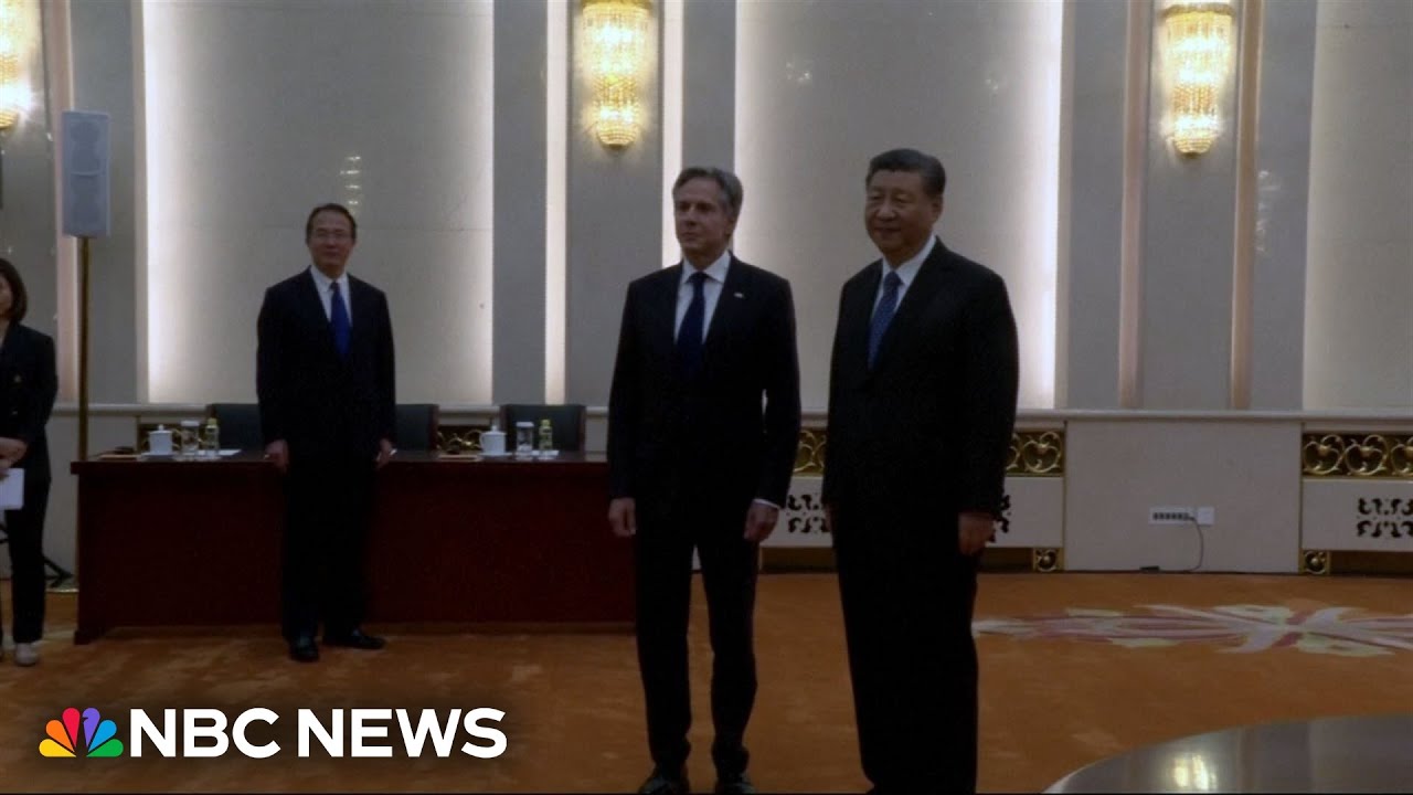 Xi Jinping welcomes Antony Blinken as the U.S. and China work to stabilize ties Xi Jinping welcomes Antony Blinken as the U.S. and China work to stabilize ties