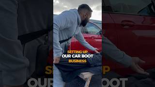 The Cliest Car Boot Stall. Setting Up For The Day.