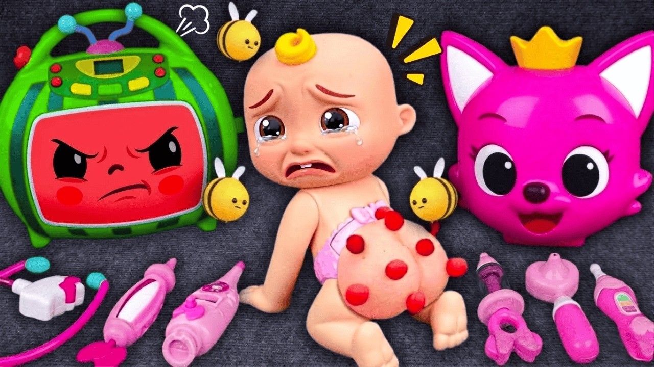 20 Minutos Satisfatórios De Unboxing Da Coleção PINKFONG E Brinquedo De Médico | Funny Toys ASMR