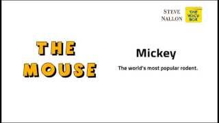 MICKEY MOUSE - FROM THE STEVE NALLON VOICE BOX