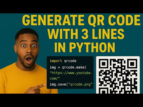 Generate QR Code With 3 Lines of Code in Python 