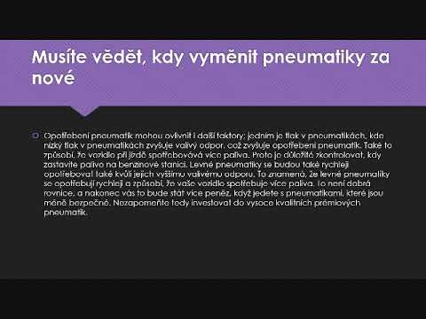 Video: Kdy byste měli vyměnit zimní pneumatiky?