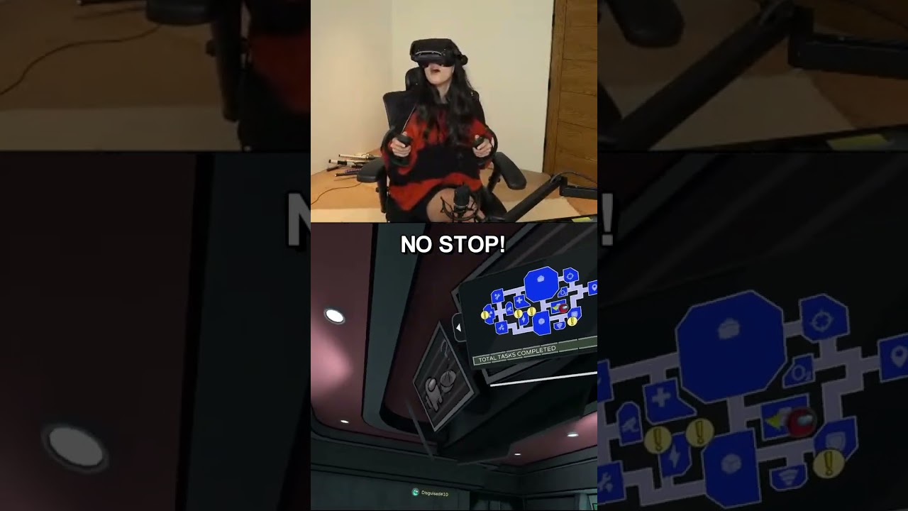 Valkyrae meets Disguised Toast in Among Us VR