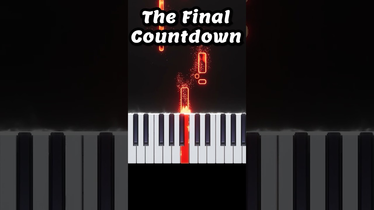 Europe - The Final Countdown - Easy Piano Tutorial #easy #piano #tuto