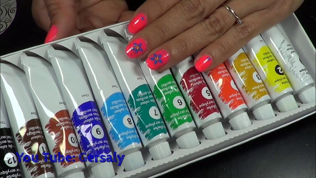 Review Acrilici LIDL + Nail Art ! by Gersaly YouTube