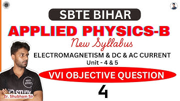 bihar polytechnic 1st semester physics-B |Electrostatics vvi objective |sbte bihar new syllabus|