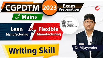 Lean manufacturing system vs flexible manufacturing system | ME descriptive CGPDTM 2023 preparation