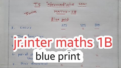 jr.inter maths 1B// blue print//2021//weitage chapter//imp questions//ipe exams 2021//naveenreddy