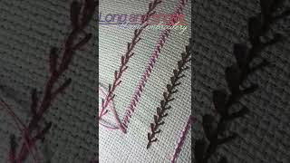 long and short hand embroidery stitch || #shorts #viralshorts #trendingshorts #embroidery #stitch