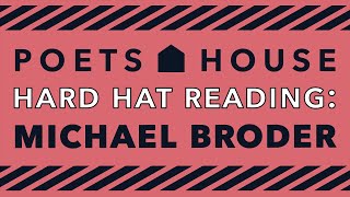 Hard Hat Reading: Michael Broder
Michael Broder—poet and founder of Indolent Books—reads “The 17-Year-Old & the Gay Bar” by Danez Smith, plus “The Tony Suite” from his own book This Life Now.
Michael Broder is the author of Drug and Disease Free (Indolent Books, 2016) and This Life Now (A Midsummer Night’s Press, 2014), a finalist for the Lambda Literary Award for Gay Poetry. His work has been published in Columbia Poetry Review, The American Poetry Review, The New York Times, The Chronicle of Higher Education, and numerous others. He holds a BA from Columbia University, an MFA from New York University, and a PhD in classics from The Graduate Center, CUNY. Hard Hat Reading: Michael Broder