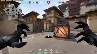 [VALORANT] operator double kill WHILE FLASHED