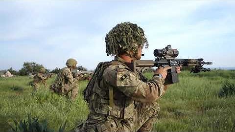 British Army Section Attack - Live Fire