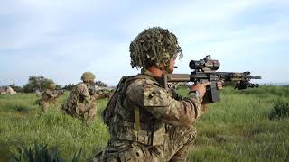 British Army Section Attack - Live Fire