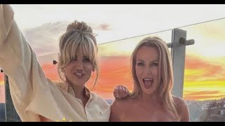 Ashley Roberts accidentally flashes boob in racy braless snap with Amanda Holden