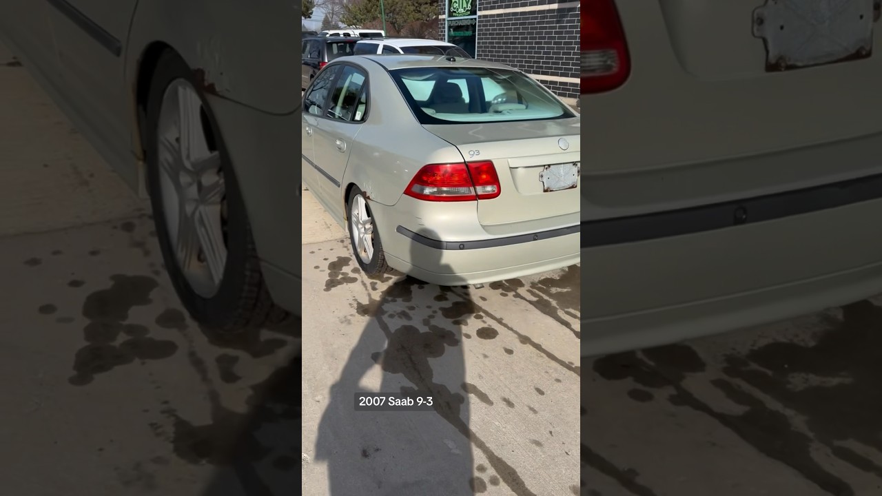 The lifecycle of this 2007 Saab 9-3, from $33000 to $9900 to CRUSHED.