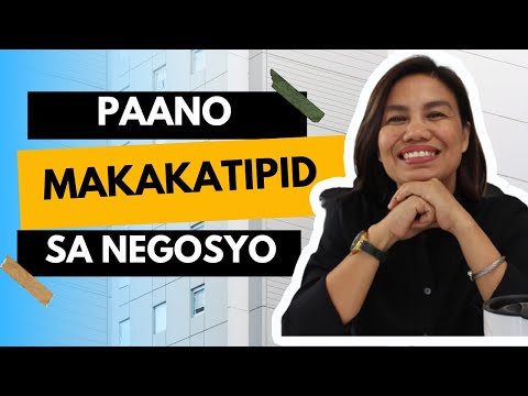 Video: Paano Makatipid Ng Negosyo