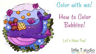 Color with Me - How to Color Bubbles - Quick & Easy Bubble Coloring Tutorial screenshot 2