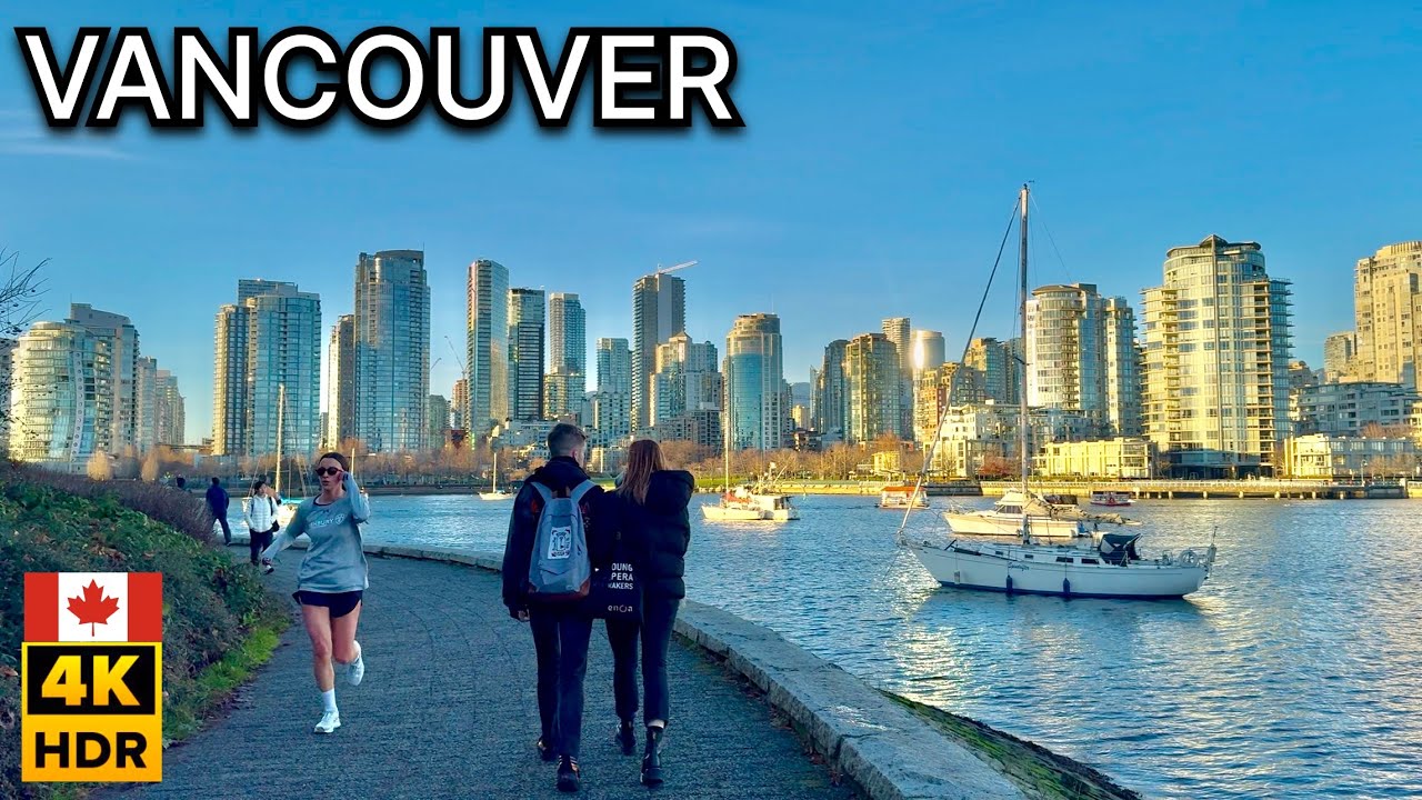 ☀️🇨🇦 Sunny Day in Vancouver - Seaside Walk Downtown Vancouver | Science world Jan, 2026 [4K HDR]