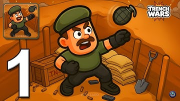 Trench Wars - Gameplay Walkthrough Part 1 - Army Troops Trench Commander (iOS, Android)