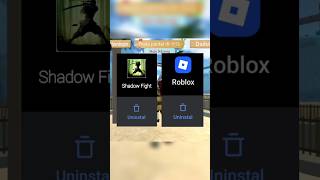 pilih hapus roblox / shadow fight? #roblox #robloxindonesia #windahbasudara