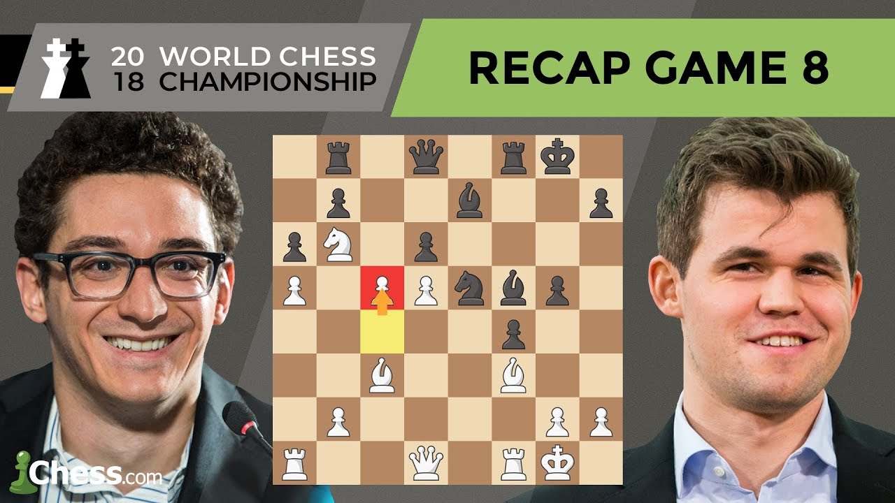 Back and forth battle sees game eight end in a draw at World Chess  Championship