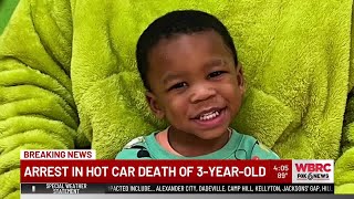 Arrest in hot car death of 3-year-old