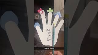 Manualidad Mano para Enseñar a orar a los niños