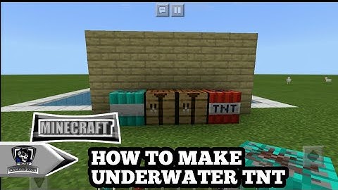 HOW TO MAKE UNDERWATER TNT, No MODS or ADDONS