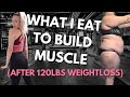 What I Eat In A Day To Build MUSCLE after 100lb Weightloss | First Time Trying PREWORKOUT