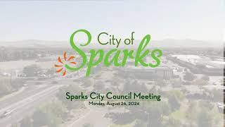 Sparks City Council | August 26, 2024